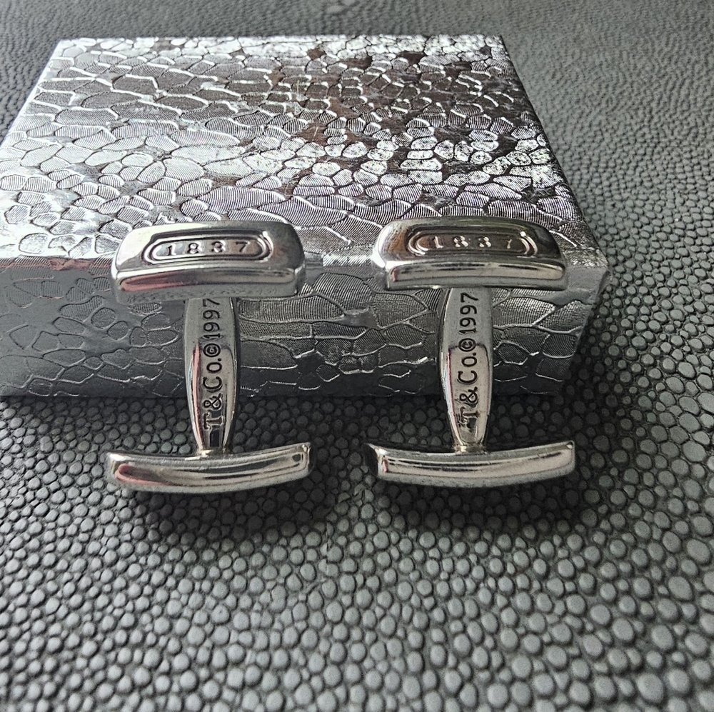 Tiffany&Co 1837 Sterling Silver .925 Cufflinks - Picture 2 of 5